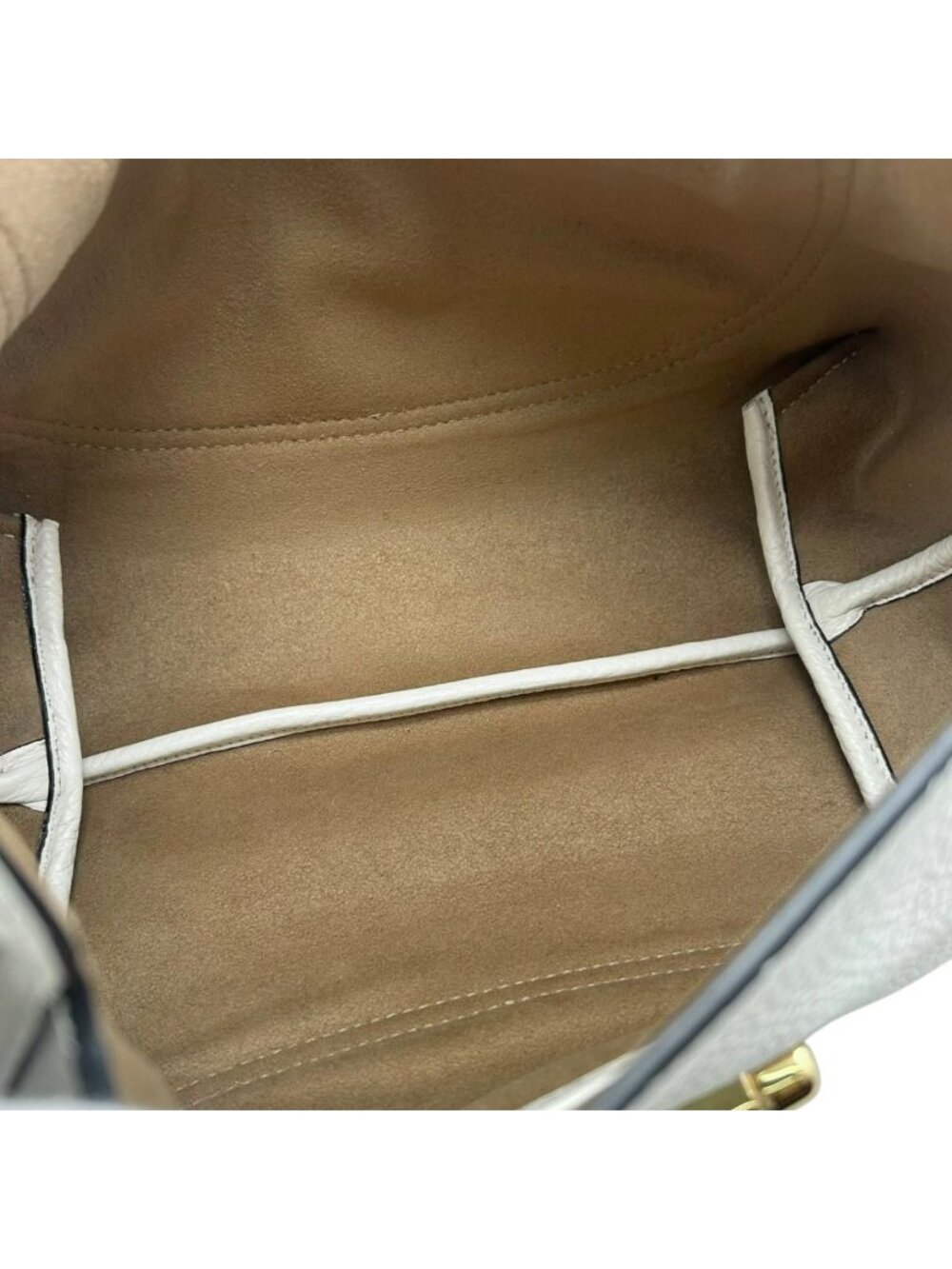 Gucci Handbag Soft Bit Leather White Gold - Picture 12 of 15
